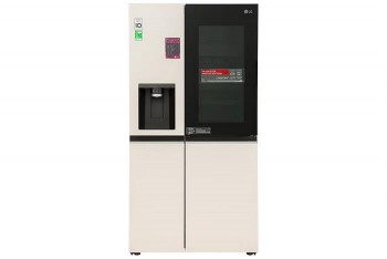 Tủ lạnh LG Instaview Door-in-door và ngăn lấy nước ngoài UV nano 635L màu be GR-X257BG
