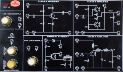 Kit thực hành mạch khuếch đại ổn định nhiệt lớp A, B, C