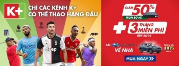 Chương trình khuyến mãi K+ tháng 10/2019