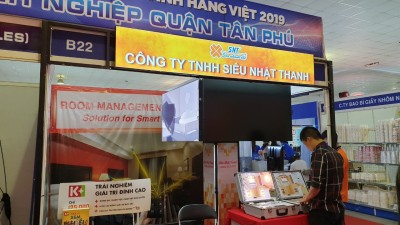 gian hàng Siêu Nhật Thanh tại triển lãm Tôn vinh hàng Việt 2019