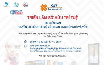 Siêu Nhật Thanh dự triễn lãm Sở hữu trí tuệ tại ĐH Công nghiệp Tp HCM