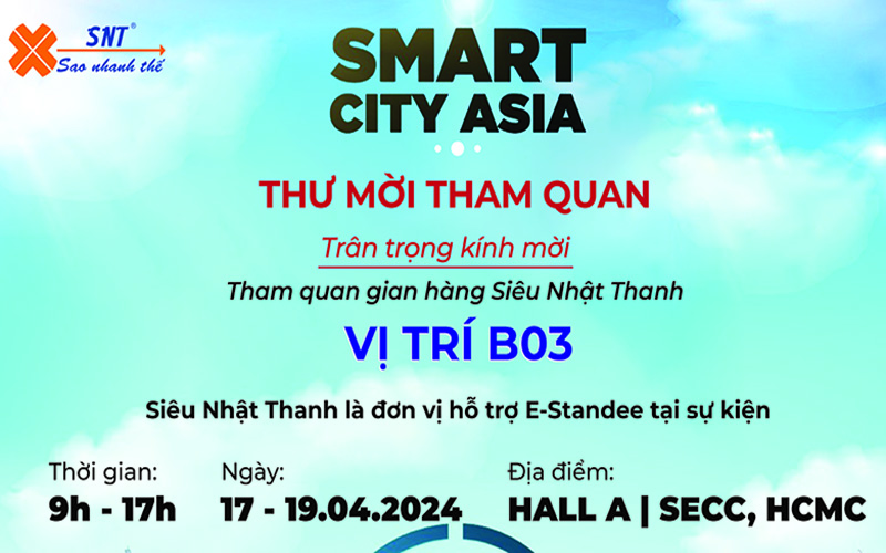 SNT hân hạnh đồng hành cùng Smart City Asia 2024