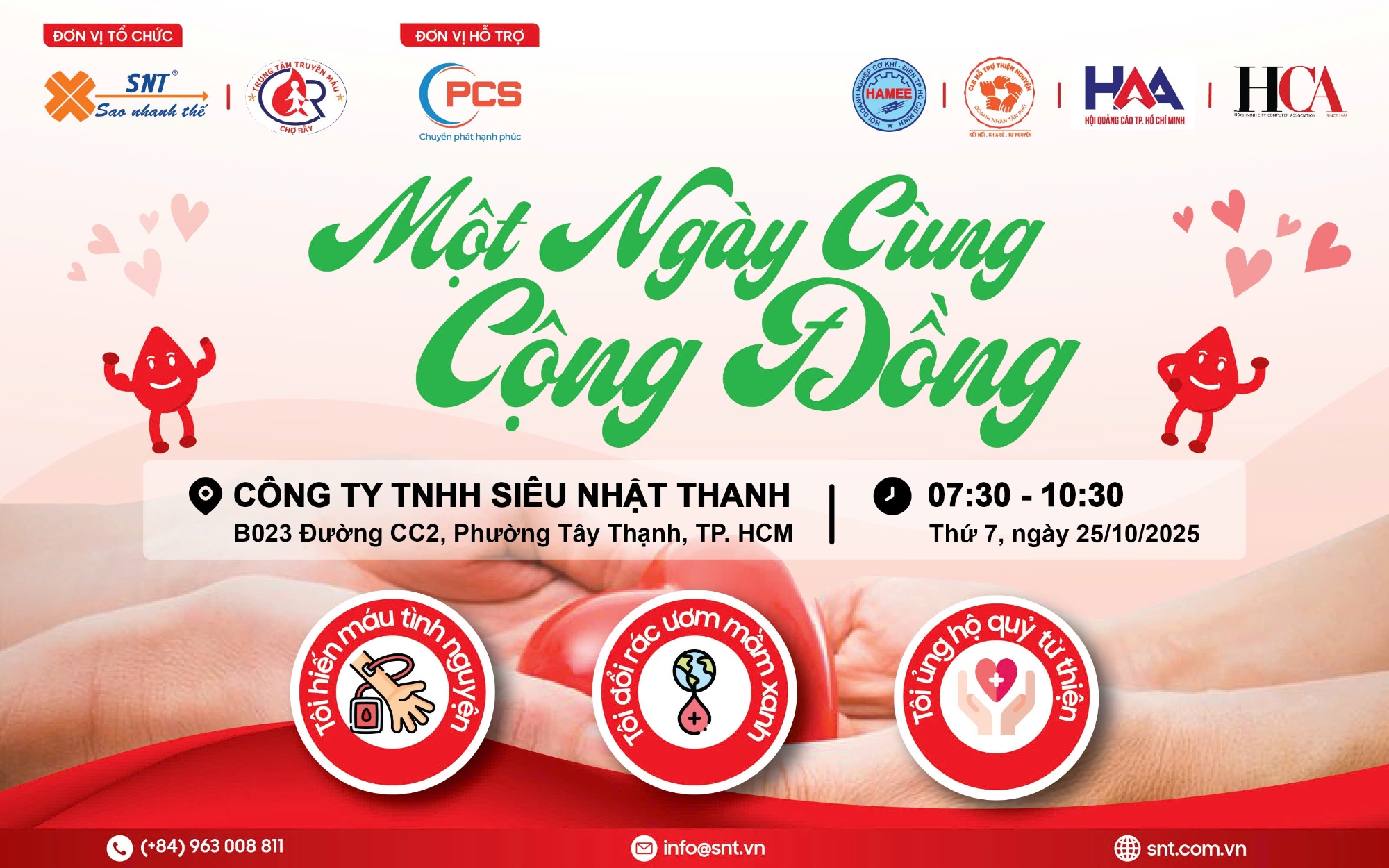SNT tiếp tục chương trình "Một ngày cùng cộng đồng" ngày 25.10