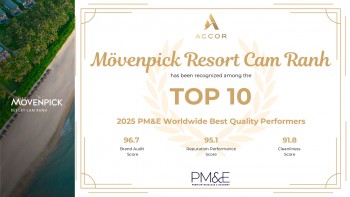 Mövenpick Resort Cam Ranh khẳng định vị thế Top 10 khách sạn hoạt động xuất sắc nhất toàn cầu 2025