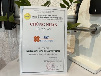 Chứng nhận Siêu Nhật Thanh đạt top 100 nhãn hiệu nổi tiếng Việt Nam 2021