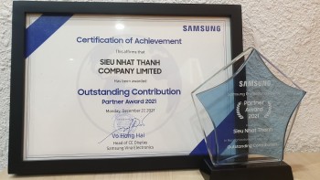 Siêu Nhật Thanh trở thành "Outstanding Contribution" của Samsung năm 2021