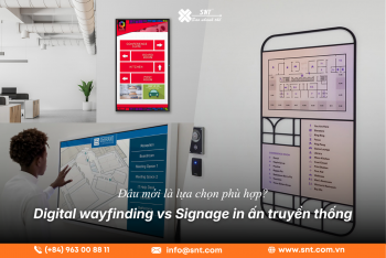 Digital Wayfinding vs Traditional Signage SNT