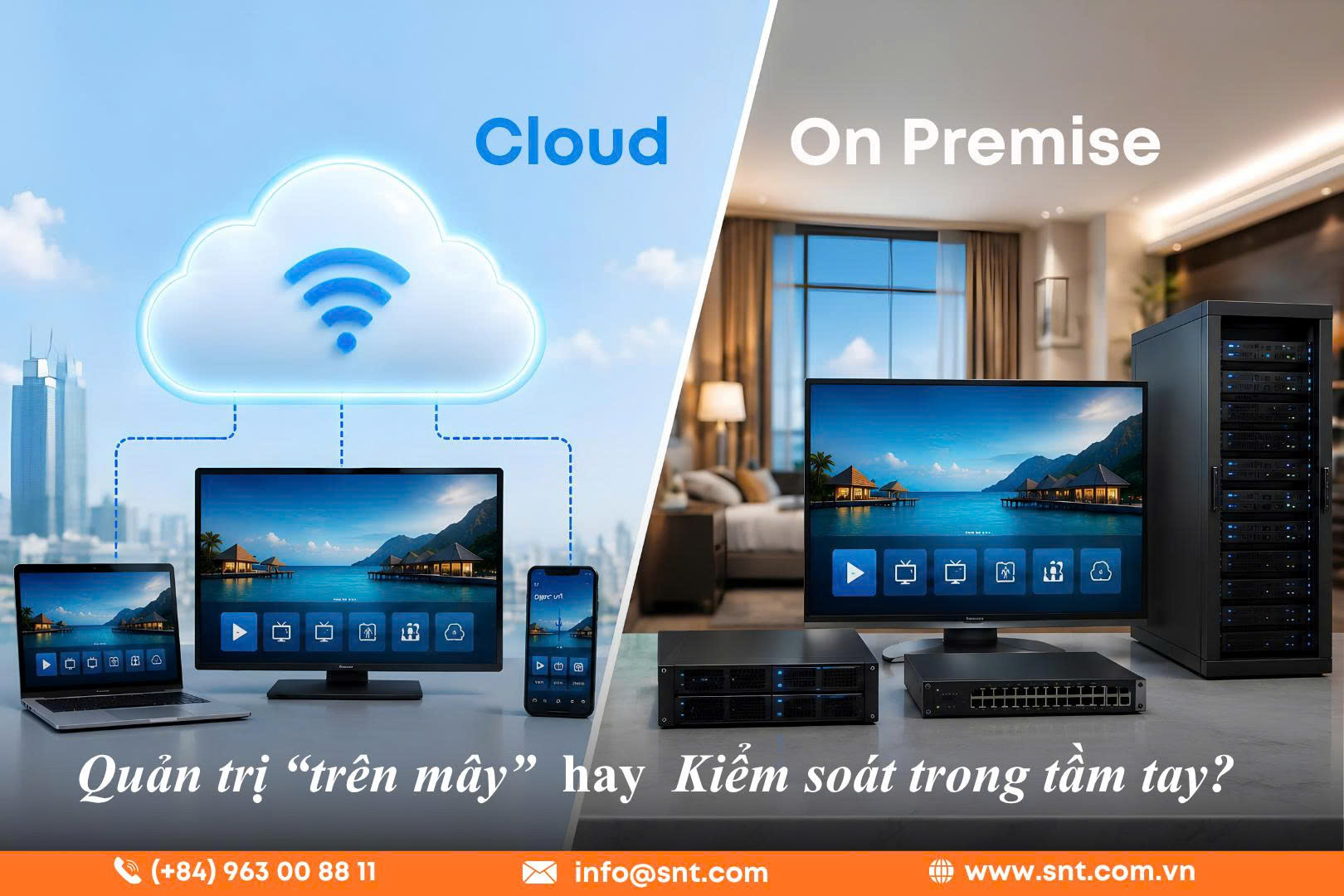Cloud hay On-Premise: Quản trị "trên mây" hay kiểm soát hệ thống?