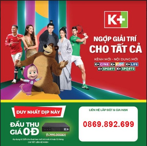 "Đầu thu miễn phí" - Chương trình khuyến mãi tháng 10 của K+