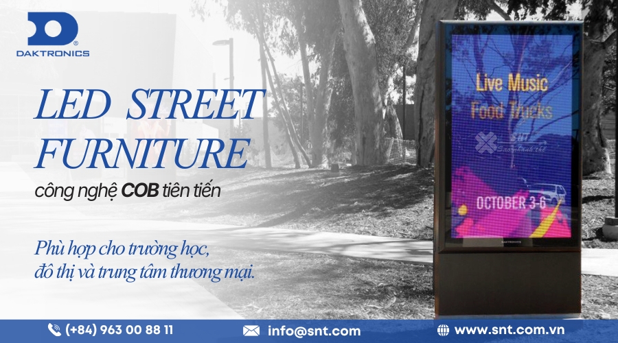 Daktronics LED Street Furniture COB - Giải Pháp Hiển Thị Ngoài Trời Thế Hệ Mới